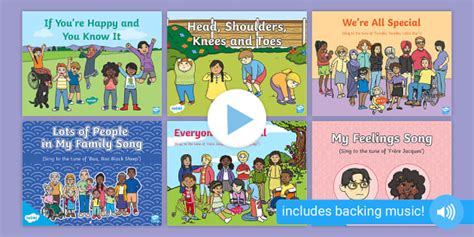 All About Me / Ourselves Songs & Rhymes PowerPoints