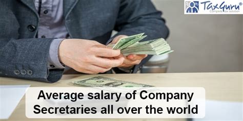 Average salary of Company Secretaries all over the world