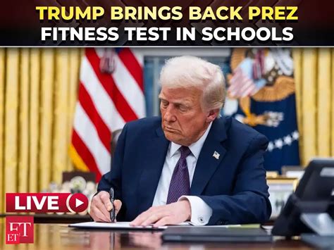 LIVE | Trump signs executive order to bring back Presidential Fitness ...
