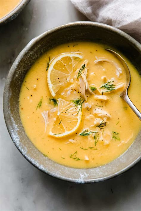 Avgolemono Soup (Greek Lemon Soup) Recipe | Little Spice Jar