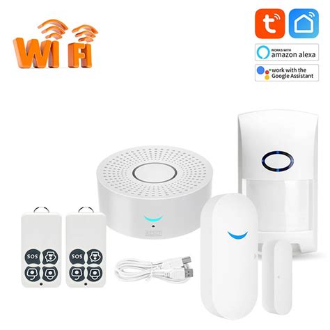 Tuya WiFi Anti-theft Alarm System Remote Control Arming Disarming SOS ...