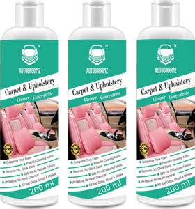 AUTOGROOMZ Carpet and Upholstery Cleaner Pack of 3 Car Washing Liquid ...
