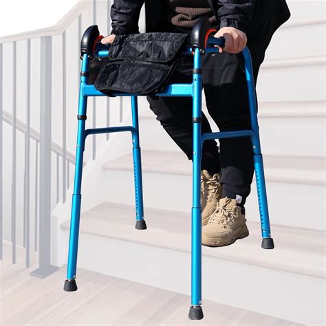 Amazon.com: Lightweight Folding Walkers for Seniors, Height Adjustable ...
