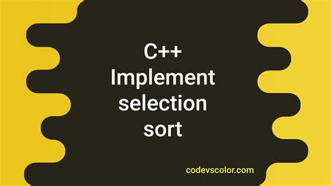 Image result for Slection Sort C Program
