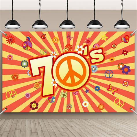 Snapklik.com : 70s Party Backdrop Back To 1970s Hippie Groovy ...