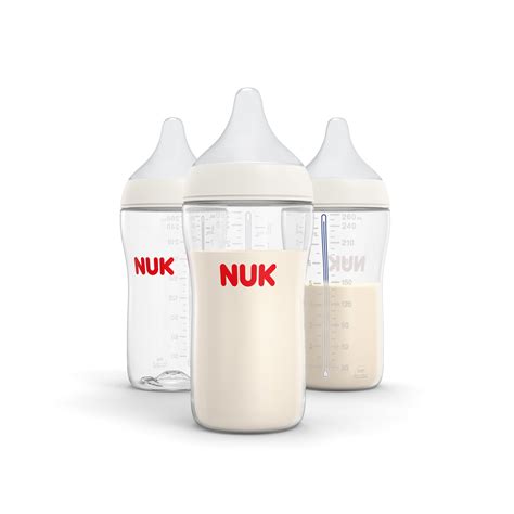 NUK Perfect Match Baby Bottle, Medium Flow, 8 fl oz, 3 Pack - Walmart.com