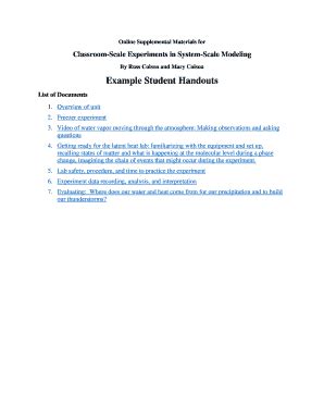 Fillable Online Example Student Handouts Fax Email Print - pdfFiller