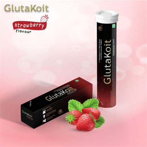 Buy Gluta Koit Strawberry Effervescent, 15 Tablets Online : ClickOnCare.com