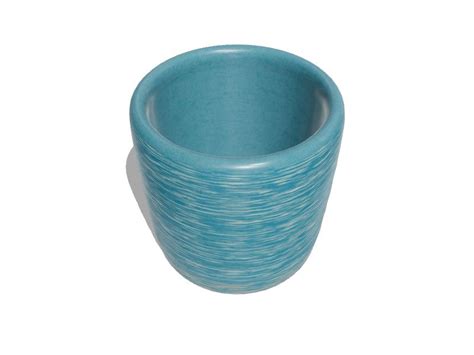 allen + roth Round 4.0551-in W Small Blue Ceramic Indoor Planter With ...