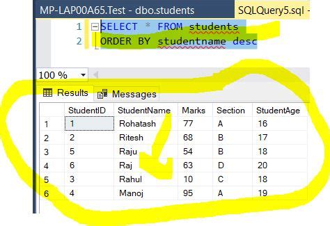 Image result for CreateTable Order by SQL