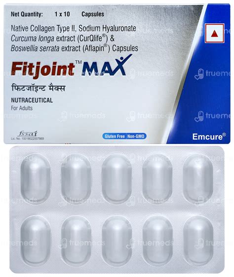 Fitjoint Max Capsule 10 - Uses, Side Effects, Dosage, Price | Truemeds