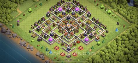 Trophy (Defense) Base TH11 with Link, Anti Everything, Hybrid - Clash ...