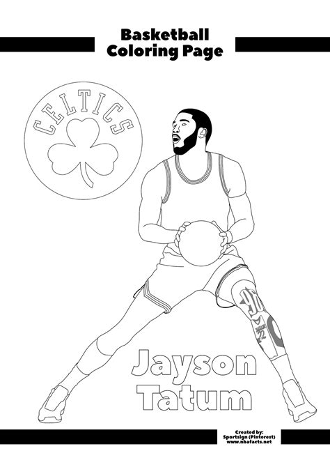 18 Jayson Tatum Coloring Pages Free Printable Coloring Pages ...