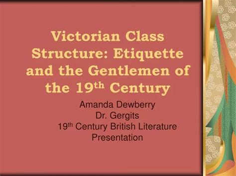 Victorian Class Structure 的图像结果