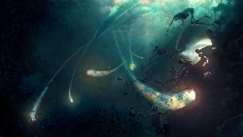 ArtStation - Dumbledore cast spell against Inferi Keyframe art Harry ...