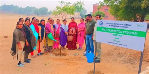 Tree Plantation At Rajasthan University Of Veterinary | Vetoquinol
