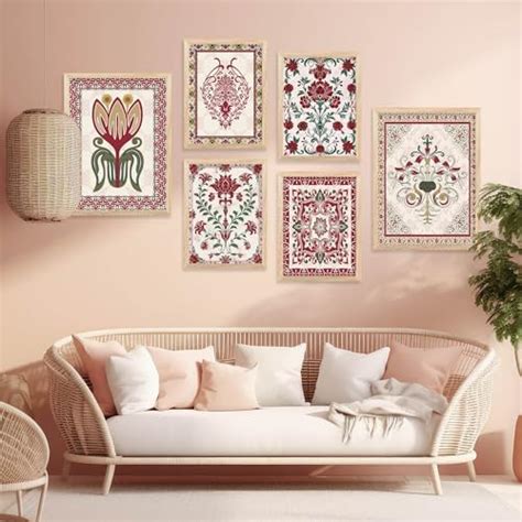 walllane - Traditional Wall Poster With Frames Home Decor Wall Hanging ...