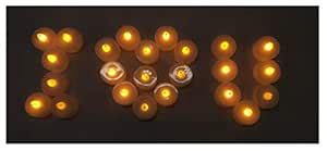 Buy AFTERSTITCH Tea Lights Candles with Battery Set of 24 Decorative ...