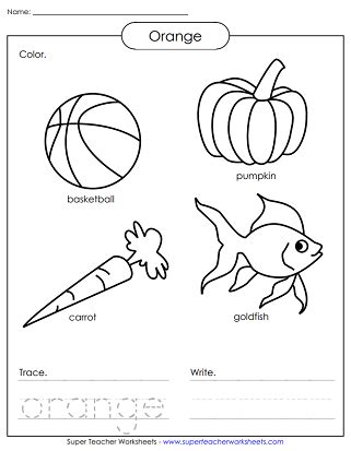 Colors Worksheets Kindergarten 的图像结果