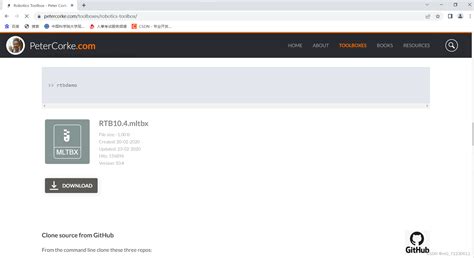 MATLAB Robotics Toolbox 的图像结果