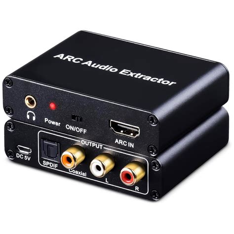 AMANKA HDMI ARC Adapter 192KHz Audio Extractor With Digital Optical ...
