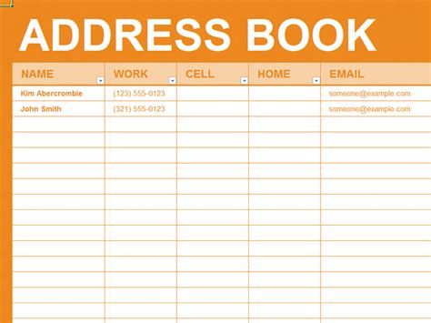 Image result for InDesign Template Address Book