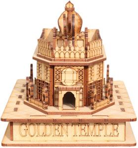 WallVilla Wooden GOLDEN TEMPLE Mandir 3D Model For Table Decor ...