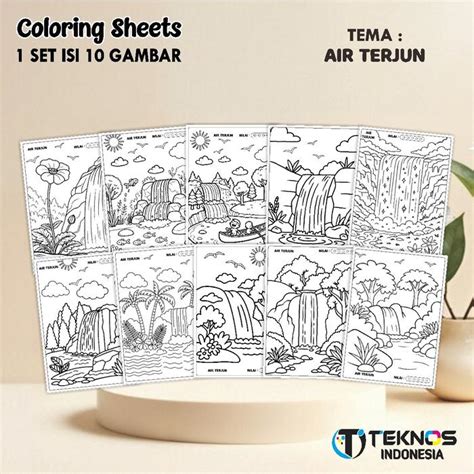 Jual (UK A4) KERTAS GAMBAR UNTUK ANAK - LEMBAR MEWARNAI ANAK 1 SET ISI ...