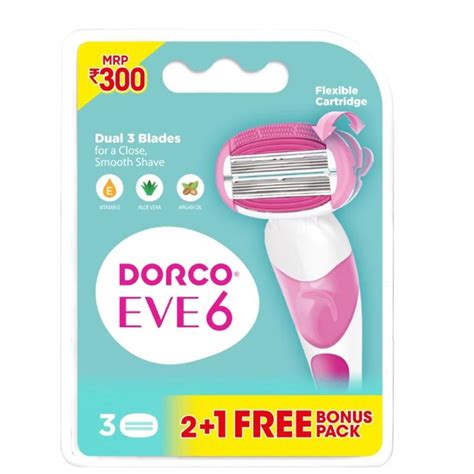 Dorco Eve 6 Cartridges, 2 Count Price, Uses, Side Effects, Composition ...