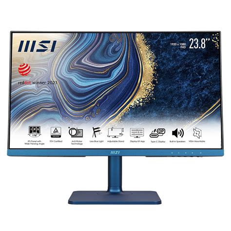MSI Modern MD241P Ultramarine 24 Inch Monitor - Full HD (1920 x 1080 ...
