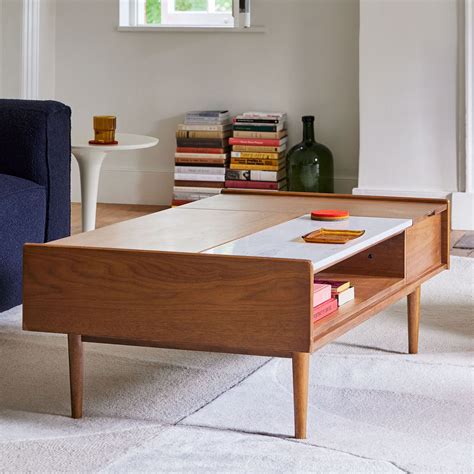 Rakmox Mid-Century Pop-Up Coffee/Center Table - Wooden Bazar | Wooden Bazar