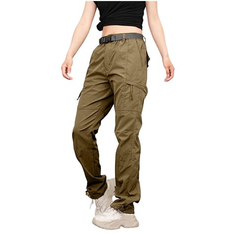 Cavosen Womens Cargo Work Pants Fleece Waterproof Full Length Elastic ...