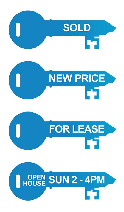 Design a Real Estate Sign Rider thats a Big Key | Freelancer