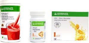 Herbalife Nutrition Formula1 Stawberry + Afresh Peach + HN Skin Booster ...
