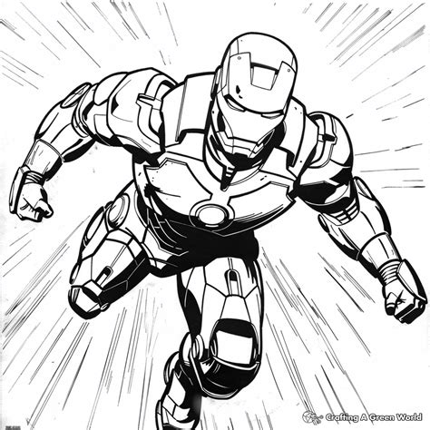 Iron Man 3 Coloring Pages Printable Marvel Avengers Iron Man: 3 In 1