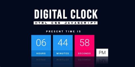 Image result for Digital Clock Project Using JavaScript