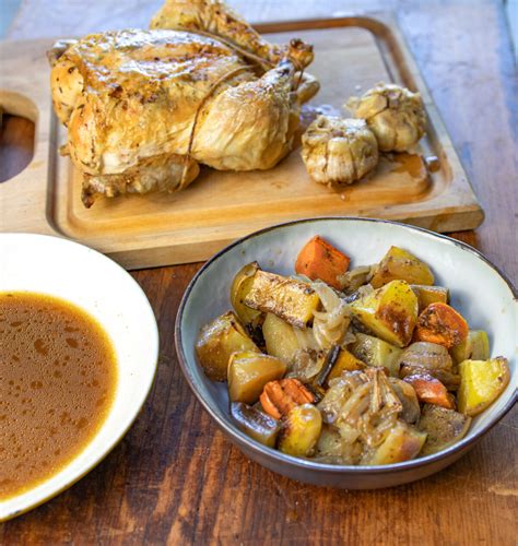 Perfect Roast Chicken with Vegetables and Two Heads Of Garlic - A Zest ...