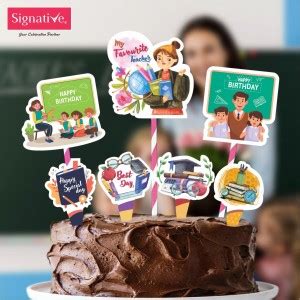 Signative CAKE DECORA - TEACHER PARTY Cake Topper Price in India - Buy ...