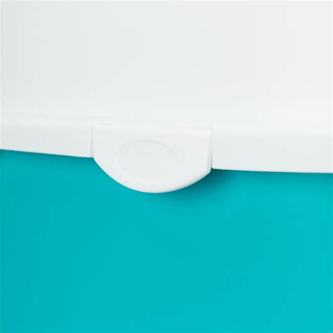 Trixie Vico Cat Litter Tray with Dome - Turquoise/White - 23x16x16 inc ...