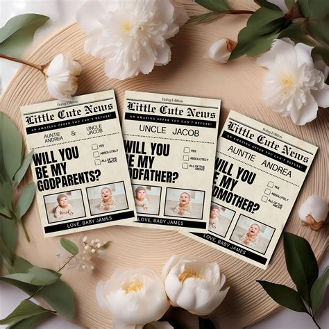 Godparent Proposal for Baptism Proposal for Godmother, Will You Be My ...