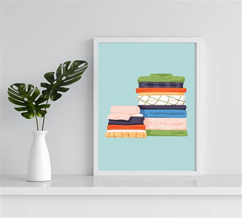 Set Laundry Room Wall Art Set of 2, Instant Download Print, Clothing ...