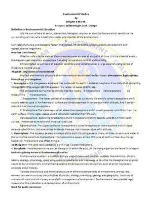 [Solved] Causes of Air pollution - Ecology and environmental science ...