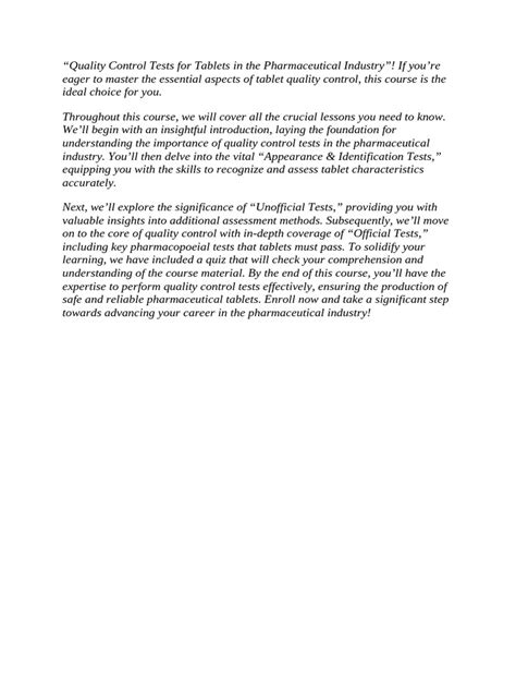 Image result for Tablet Quality Control