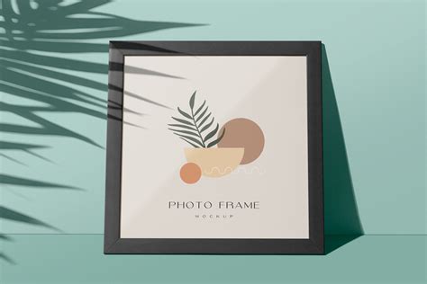 Square Picture Frame Mockup