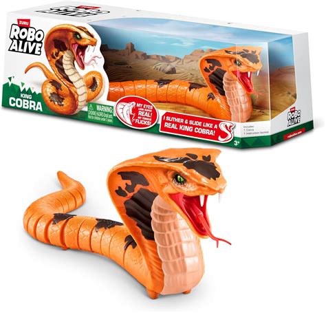 Robo Alive King Cobra by ZURU, Battery-Powered Robotic Moving Snake Toy ...