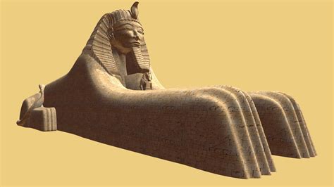 Egyptian Sphinx - 3D model by brky_cvdr [b922509] - Sketchfab