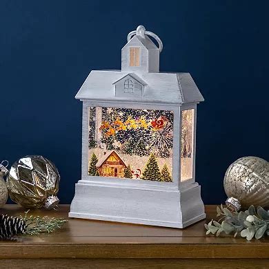 Northlight LED Santa's Sleigh Christmas Lantern Snow Globe