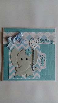 Image result for Handmade Baby Elephant Card