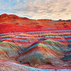 Zhangye National Geopark, China | Lugares increibles, Lugares misteriosos, Paisajes