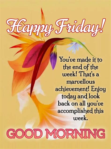 Friday Good Morning | Friday inspirational quotes, Friday morning ...